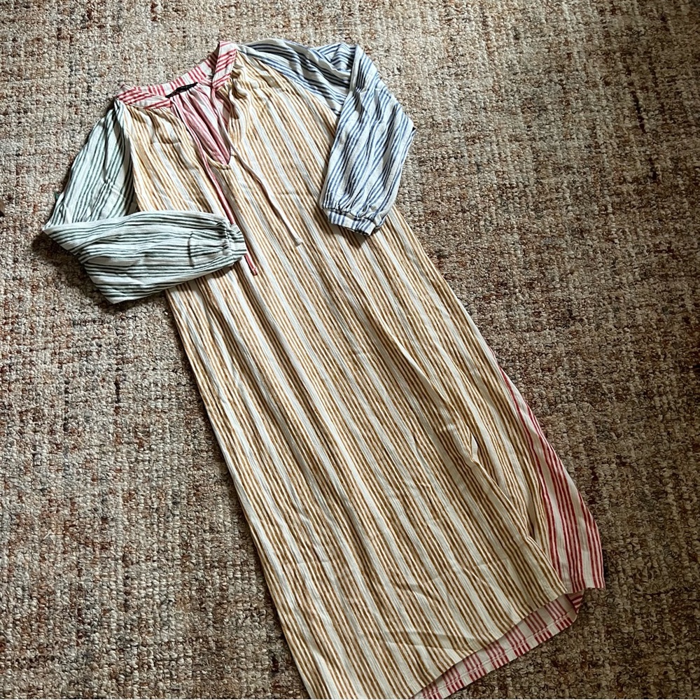 Zara Red and White Striped Top